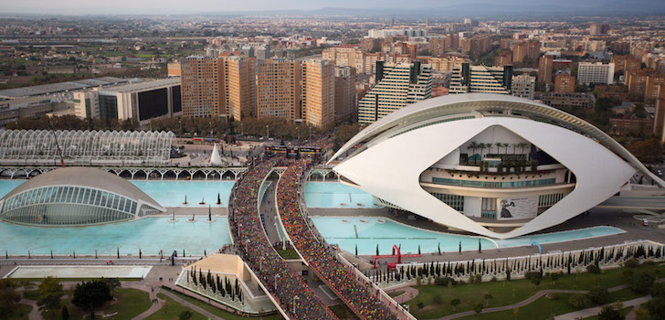 El maratón de Valencia es una de las pruebas populares más destacadas de España